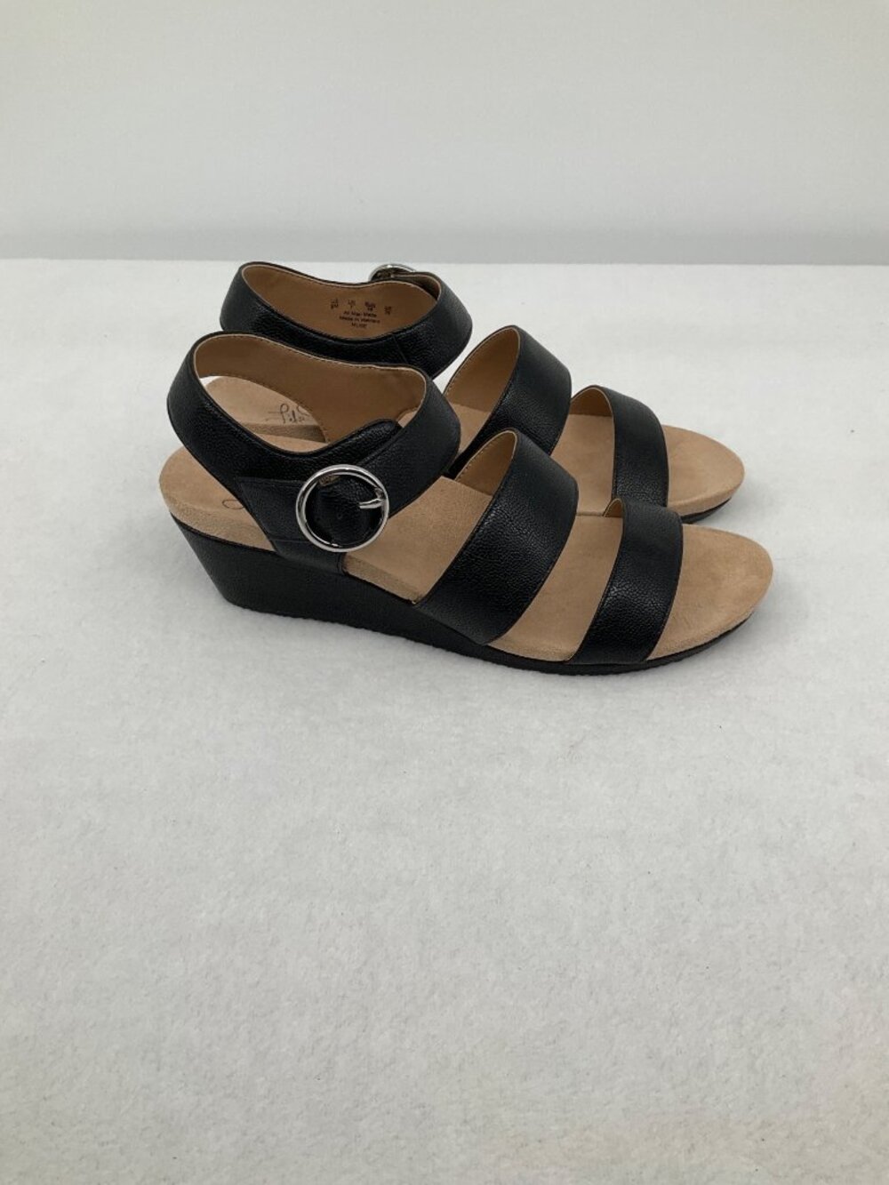 Lifestride Mujer Muse Black size 9 M Black Sandal NEW Flex Fit
